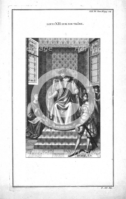 Louis XII on his throne, (c1760). Creator: Unknown.