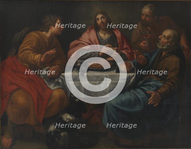 Christ in Emmaus, 1585-1630. Creator: Antonio Circignani.