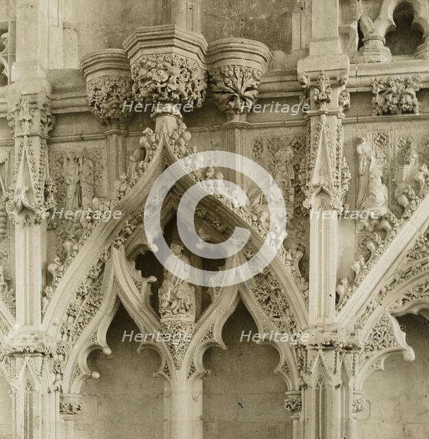 Ely Cathedral: Lady Chapel, details, c. 1891. Creator: Frederick Henry Evans.