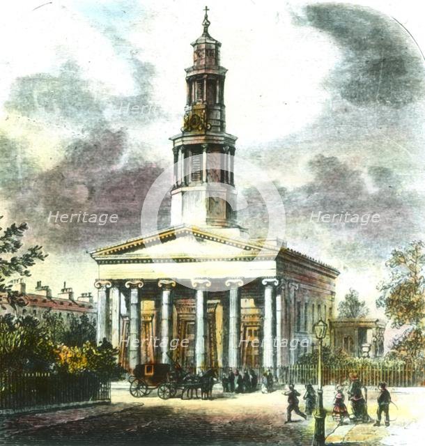 'New St. Pancras Church', 19th century. Creator: Unknown.