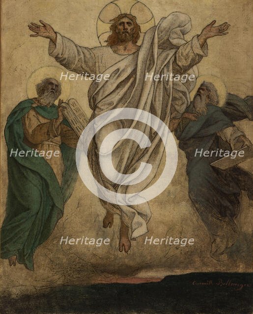 Esquisse pour l'église de Dugny : La Transfiguration : La Résurrection du Christ, c.1874. Creator: Camille-Félix Bellanger.