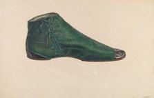 Woman's Shoe, 1935/1942. Creator: Unknown.