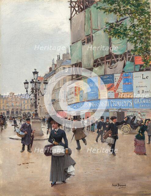 Paris, rue du Havre, c. 1882. Creator: Jean Beraud.
