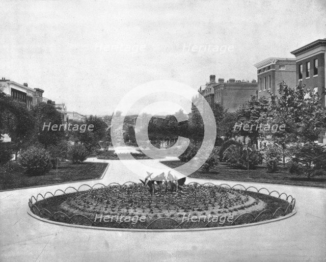 Eutaw Place (looking north), Baltimore, Maryland, USA, c1900.  Creator: Unknown.