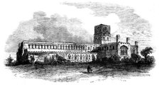 St. Albans Abbey, from the South-West, 1856.  Creator: Unknown.