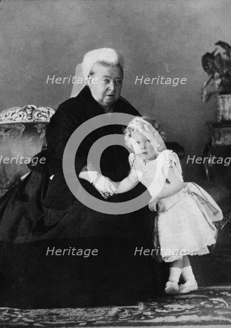 'Queen Victoria and Edward VIII', c1898 (1936). Artist: Unknown.