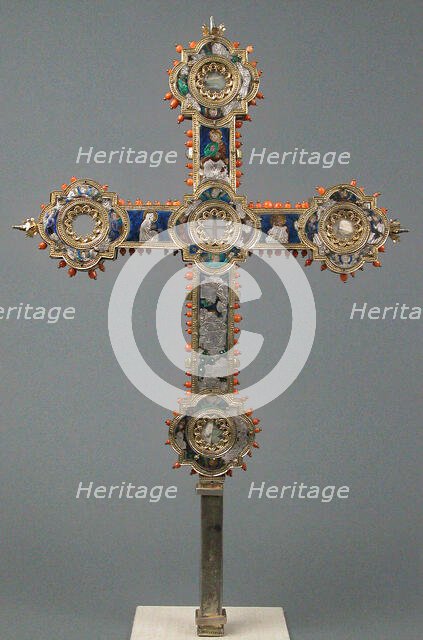 Reliquary Cross, Italian, 14th century. Creator: Unknown.