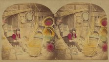 The Basket Maker, about 1860. Creator: London Stereoscopic & Photographic Co.