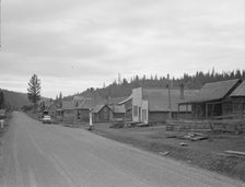 This town is nearly deserted since the sawmill shut down, Tamarack, Adams County, Idaho, 1939. Creator: Dorothea Lange.