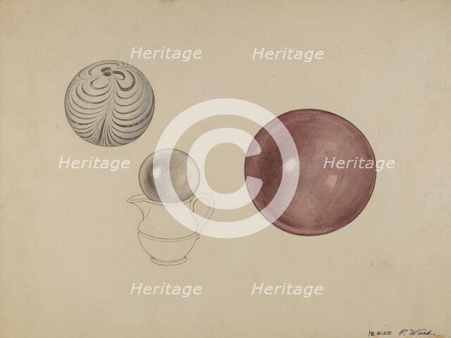 Witch Ball, 1935/1942. Creator: Paul Ward.