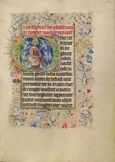 Initial M: Salvator Mundi; Book of Hours, after 1460. Creator: Unknown.