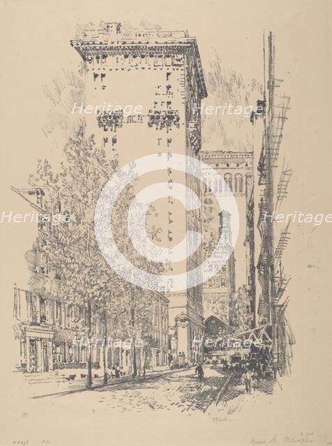 Girard Street, 1912. Creator: Joseph Pennell.