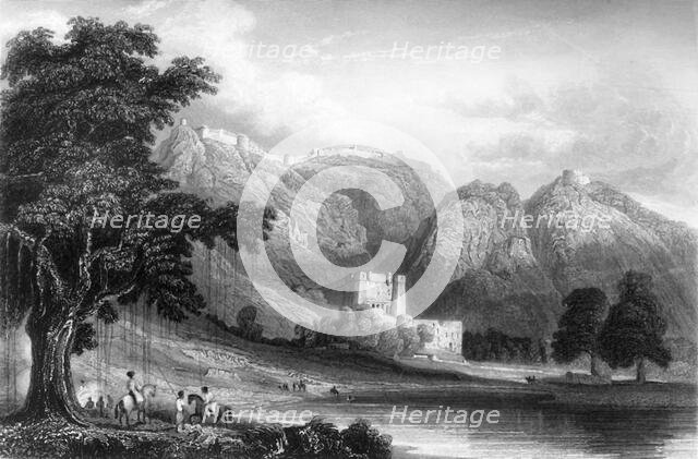 'Fortress of Bowrie, in Rajpootana', 1845. Creator: William Purser.