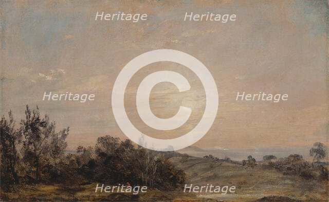 Hampstead Heath looking towards Harrow, 1821 to 1822. Creator: John Constable.