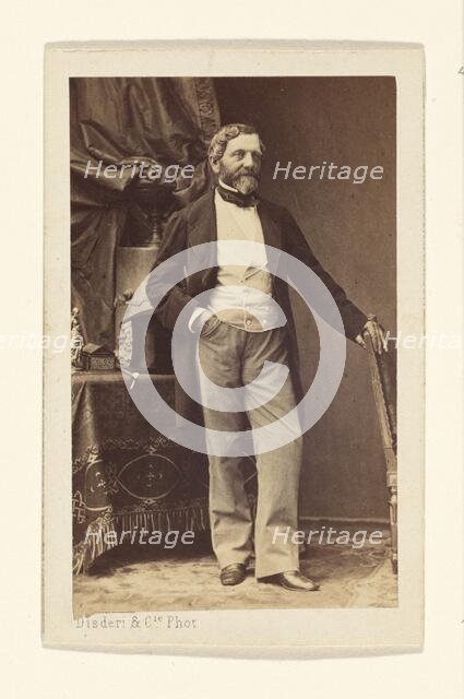 Portrait of a Bearded Man, 1865-1870. Creator: Disdéri & Cie..
