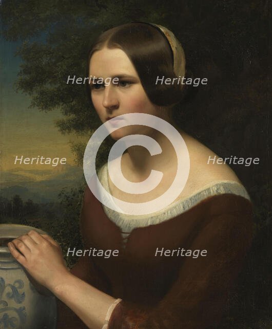 Female portrait, probably between 1845 and 1850. Creator: Hedevig Thorine Christiane Lund.