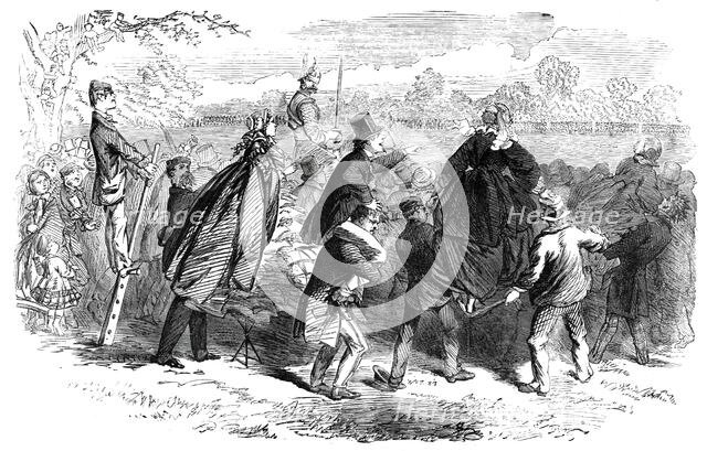 Scene at the Volunteer Review in Hyde Park, 1860. Creator: Unknown.