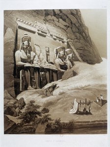 'Temple d'Ibsamboul', Egypt, 1841. Artist: Himely