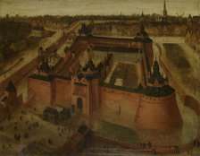 Bird's-eye View of the Vredenburg (Vredeborch) Castle in Utrecht, c.1550-c.1599. Creator: Anon.
