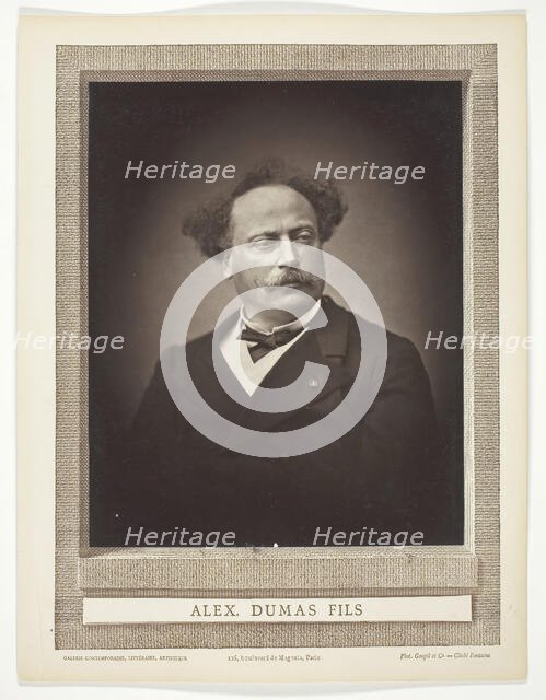 Alexandre Dumas, fils (French novelist and playwright, 1824-1895), 1875/76. Creator: Fontaine.