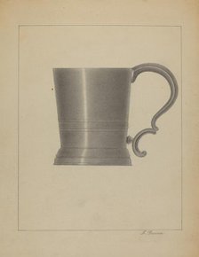 Pewter Mug, c. 1936. Creator: Filippo Porreca.