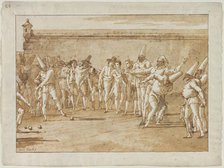 The Game of Bowls, 1790s. Creator: Giovanni Domenico Tiepolo (Italian, 1727-1804).