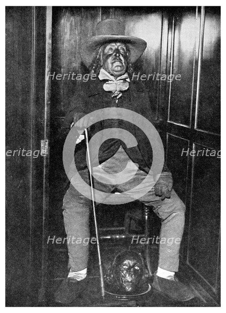 Effigy of Jeremy Bentham with his embalmed head, University College, London, 1956. Artist: Unknown