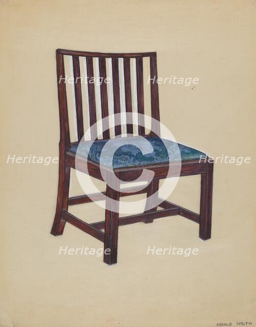 Chair, 1935/1942. Creator: Harold Smith.