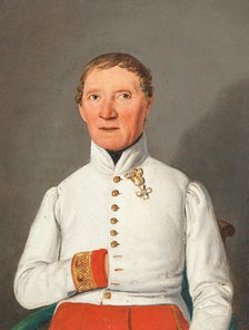 Portrait of Friedrich Hoffmann von Donnersberg (1769-1848)  , 1842. Creator: Toma, Matthias Rudolf (1792-1869).