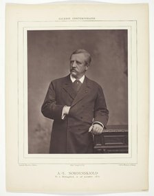 A. E. Nordenskiold (Swedish geologist and mineralogist, born Finland, 1832-1901), c. 1880. Creators: Benque, Benque and Klary.