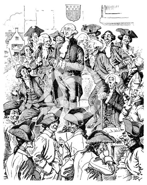 'George Washington Trying to Tell a Lie', 1901. Artist: Unknown