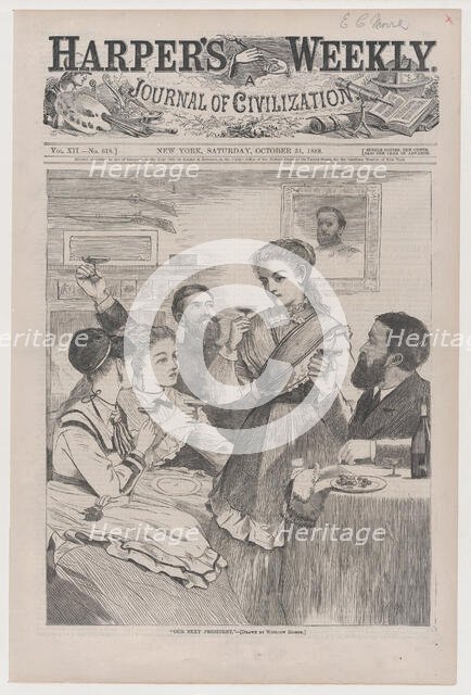 Our Next President (Harper's Weekly, Vol. XII), October 31, 1868. Creator: Unknown.
