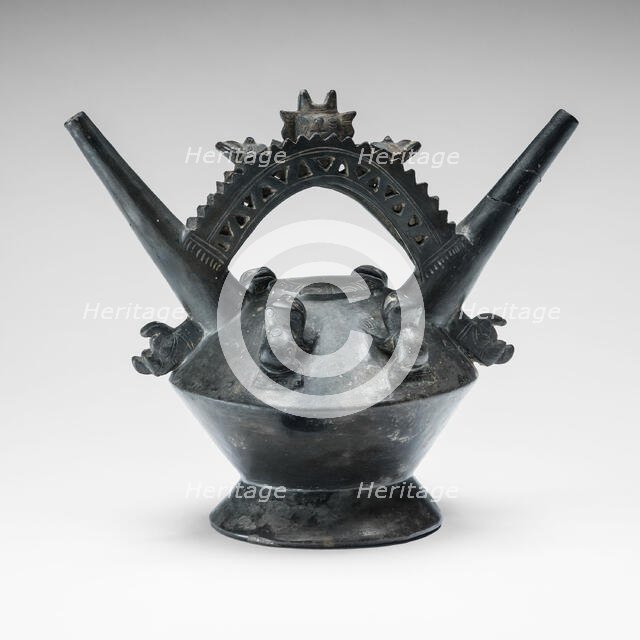 Vessel with Double-Horned Spouts, A.D. 1000/1470. Creator: Unknown.