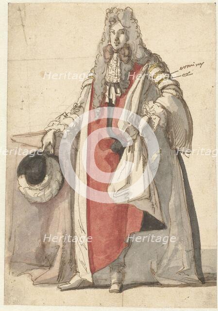 Portrait of Willem III, in state dress, 1670-1684. Creator: Gaspar Netscher.