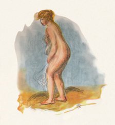 'Bather Standing', 1946. Artist: Pierre-Auguste Renoir.