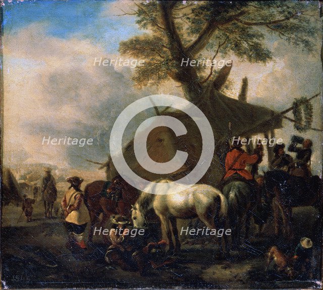 'The Watering Place', 17th century.  Creator: Philip Wouverman.