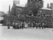 Beating the Bounds ceremony, St Michaels Church, Cornmarket Street, Oxford, Oxfordshire, 1914. Artist: Henry Taunt