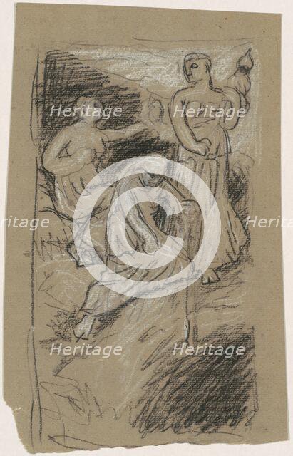 Study for "The Fates Gathering in the Stars", 1884-1887. Creator: Elihu Vedder.