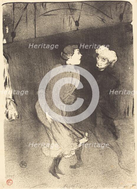 Dress Rehearsal at the Folies-Bergere (Répétition générale aux Folies-Bergère), 1893. Creator: Henri de Toulouse-Lautrec.