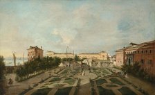 The Garden of Palazzo Contarini dal Zaffo, late 1770s. Creator: Francesco Guardi.