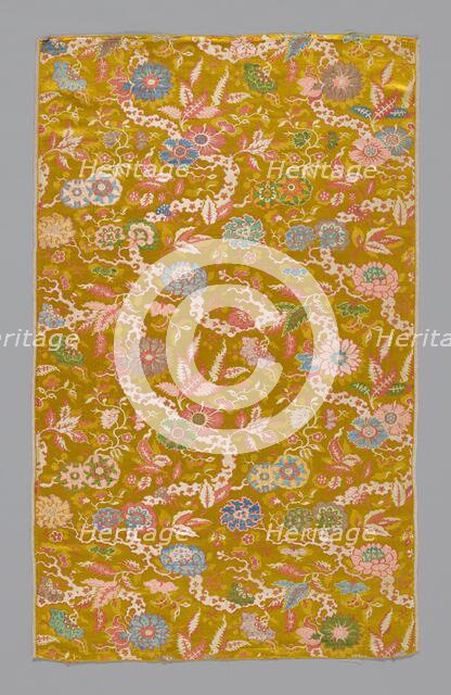 Panel (Dress Fabric), China, Qing dynasty (1644-1911), Mid-18th century. Creator: Unknown.