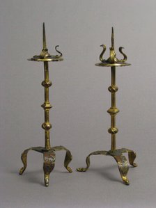 One of a Pair of Traveling Candlesticks, French, ca. 1290-1310. Creator: Unknown.