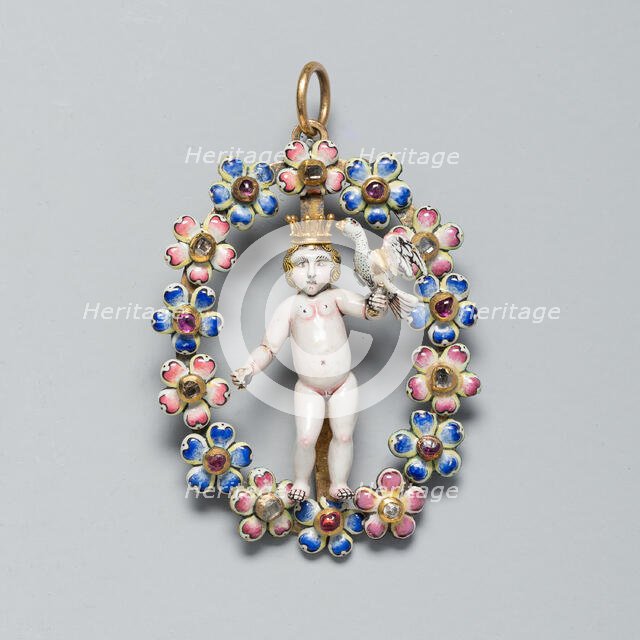 Pendant with the Christ Child, Spain, c. 1650. Creator: Unknown.