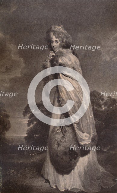 Miss Elizabeth Farren, afterwards Countess of Derby, c1792 (1894). Artist: Francesco Bartolozzi.