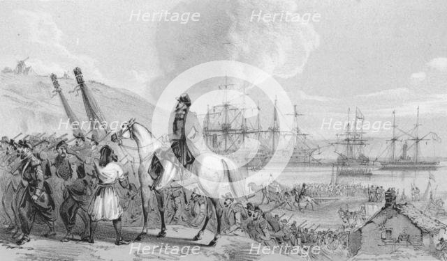 'Cherson - Cossack Bay. French Landing Place and Depot', c1850s.  Creator: Unknown.