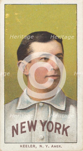 Keeler, New York, American League, from the White Border series (T206) for the American..., 1909-11. Creator: American Tobacco Company.