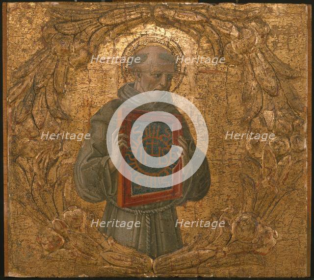 Saint Bernardino, possibly 1474. Creator: Benvenuto di Giovanni.