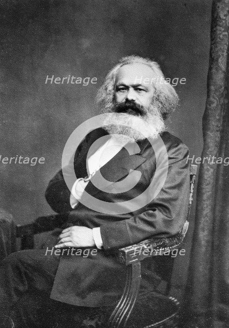 Portrait of Karl Marx (1818-1883), before 1875.