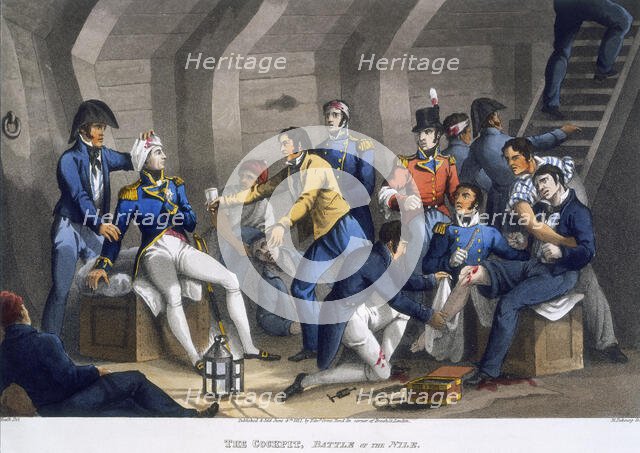 'The Cockpit, Battle of the Nile', 1819. Creator: Matthew Dubourg.
