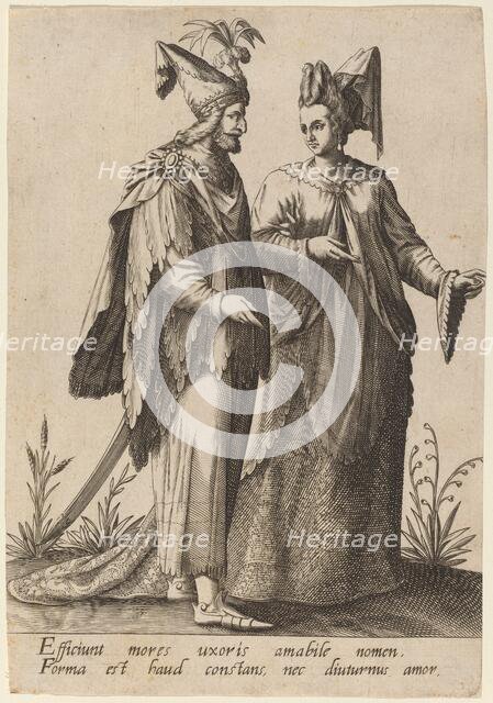 Efficiunt mores uxoris..., 1597. Creator: Robert Boissard.